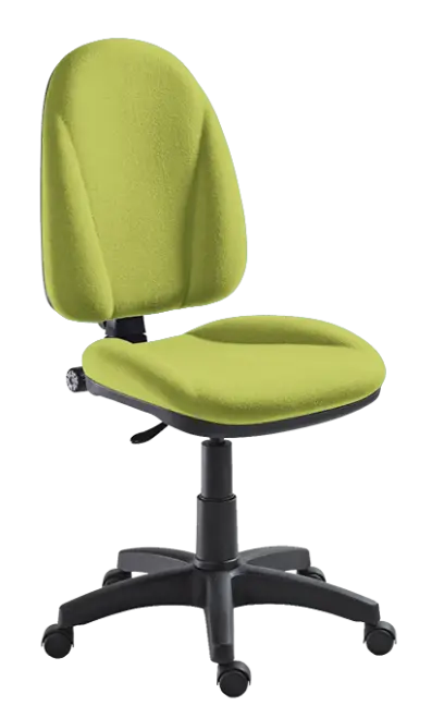 444/MEK židle kancelářská, koženka AN 079 - koženka citrónově zelená